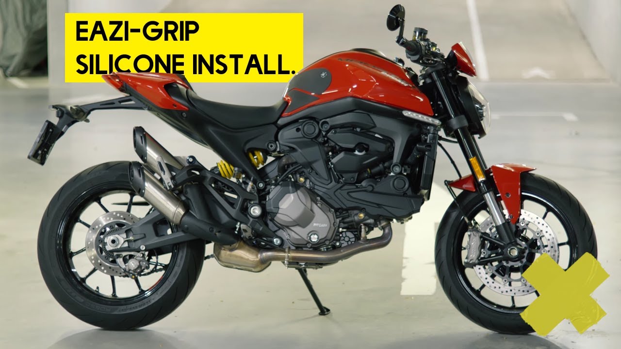 Eazi-Grip Silicone Tank grip Installation on a 2021 Ducati Monster Plus