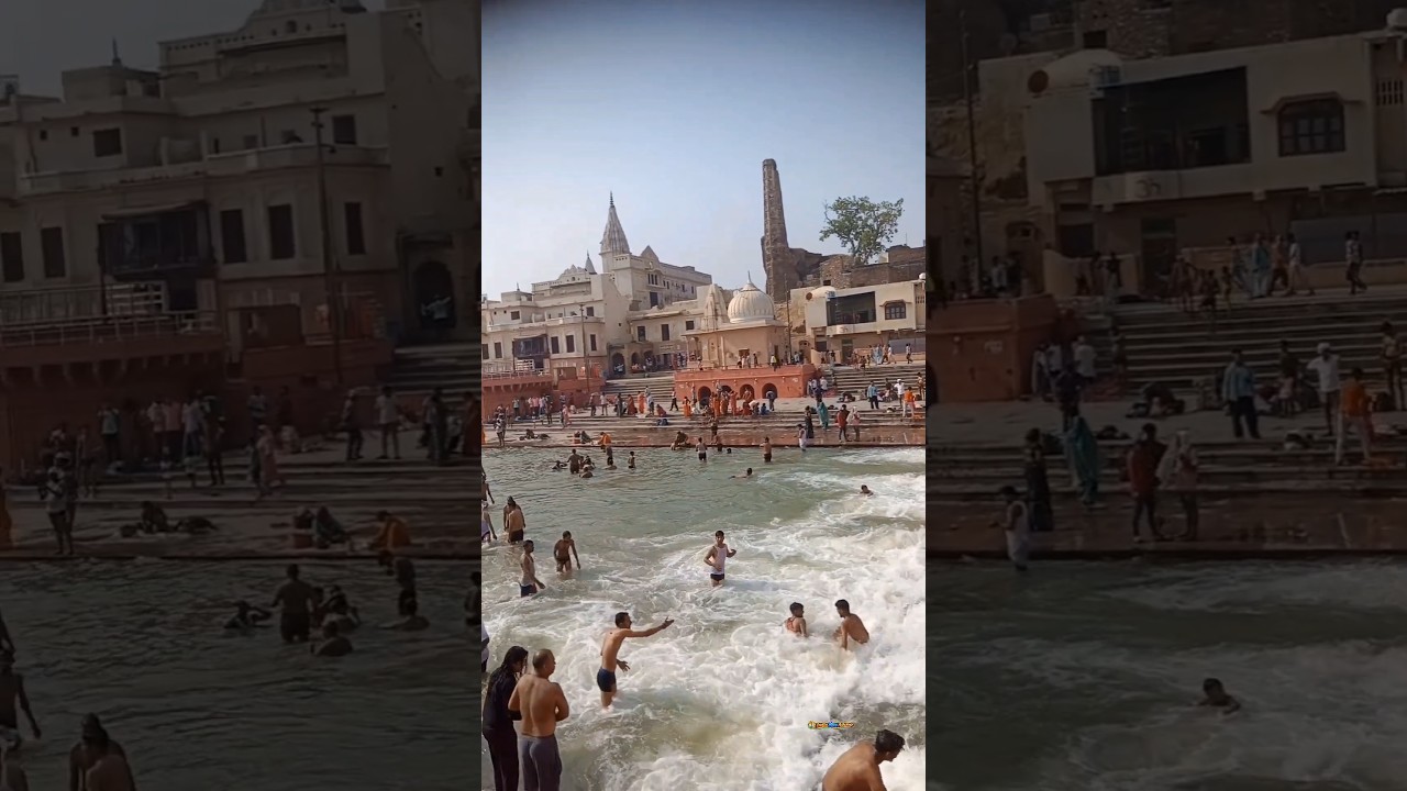 सरयू नदी सरयू तट//ayodhya saryu river front // Ayodhya na nadi #ayodhyarammandir #rammandir