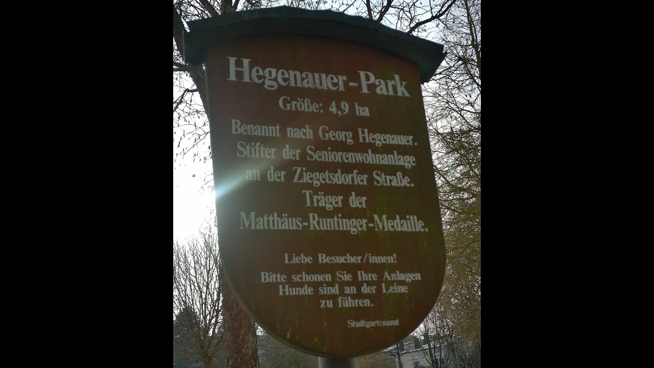 Hegenauer-Park  🌳❄️  Regensburg-Königswiesen