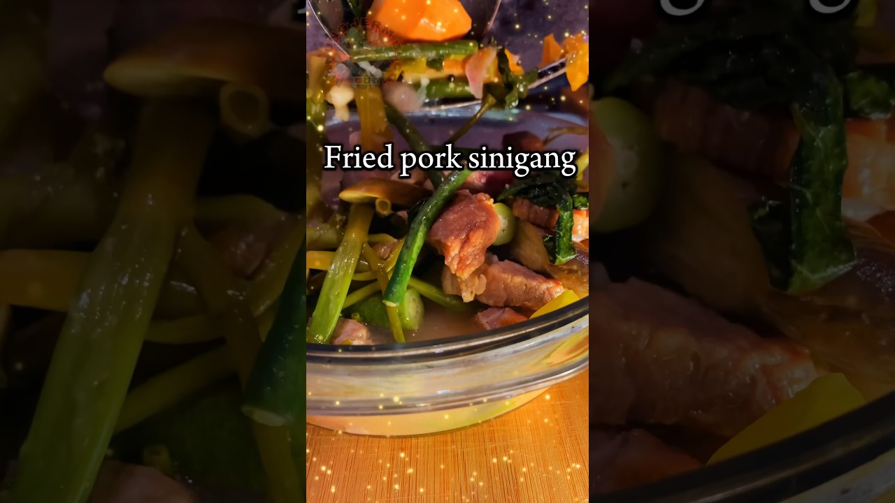 Manung jerm blog. FRIED PORK SINIGANG recipe . subscribe for more