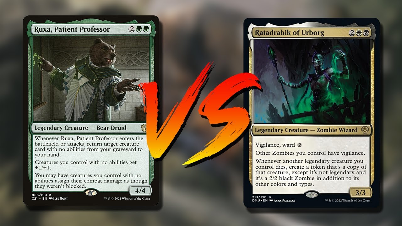 Ruxa Patient Professor EDH Gameplay | vs Ratadrabik of Urborg | tribalkai