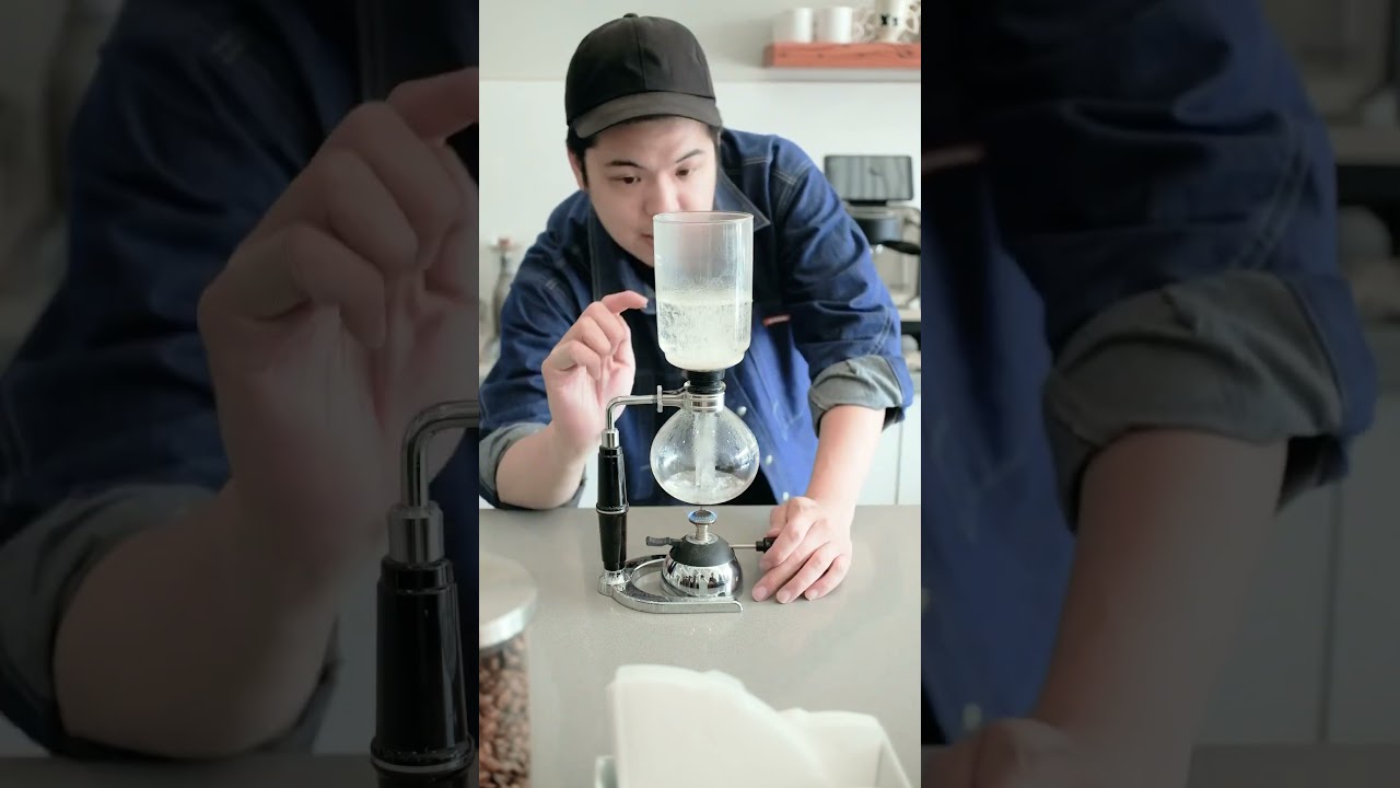 How we make a Siphon coffee! Its makes amaizng coffees but it&rsquo;s tedious and time consuming to make.