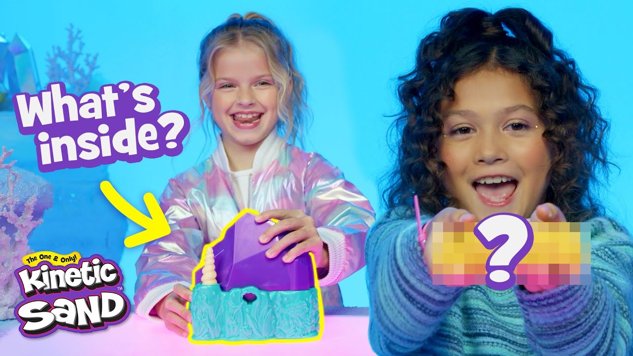 Kids React to the Mermaid Crystal Playset | Kinetic Sand | Creativity for Kids