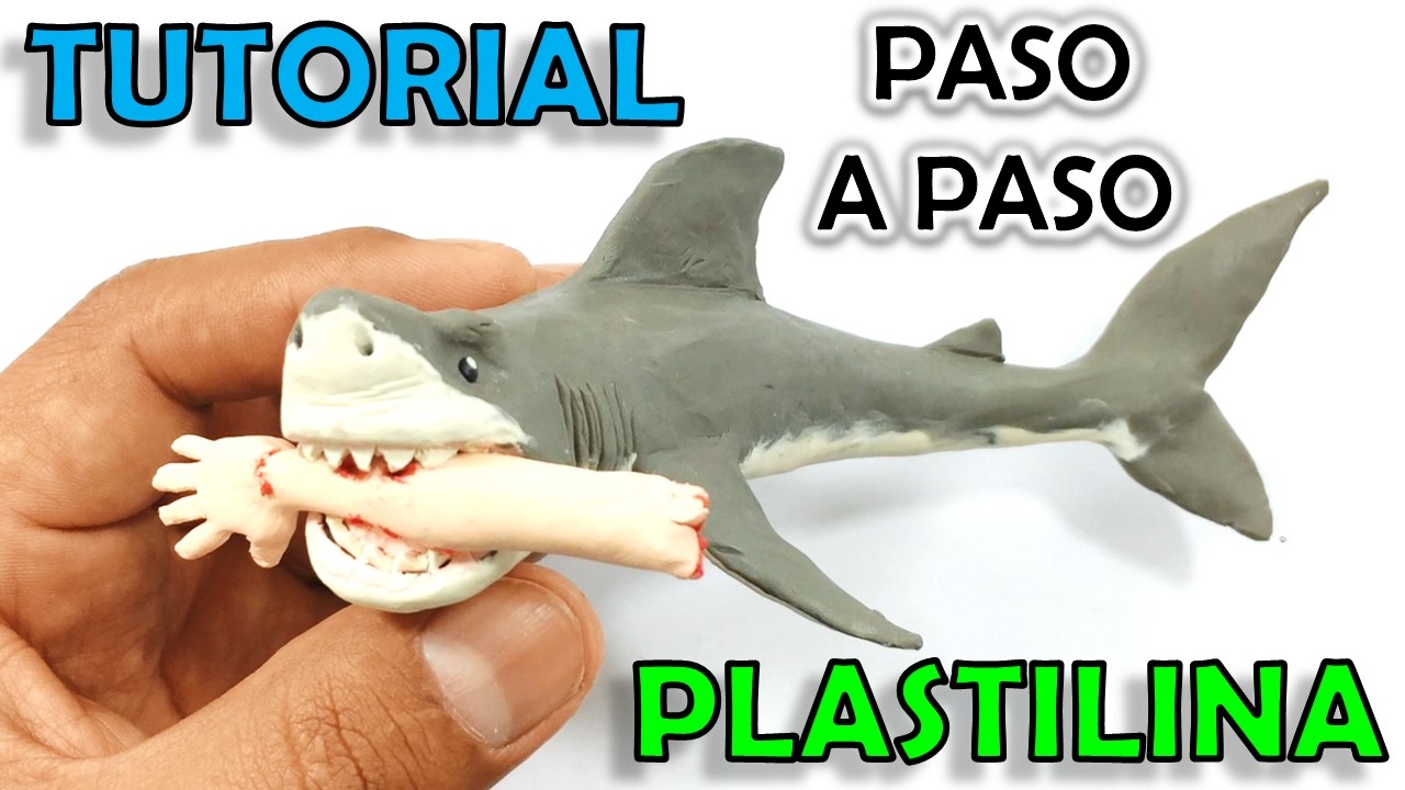 ✅ COMO HACER UN TIBURÓN Asesino Película Jaws DE PLASTILINA PASO A PASO ✅ MI MUNDO DE PLASTILINA