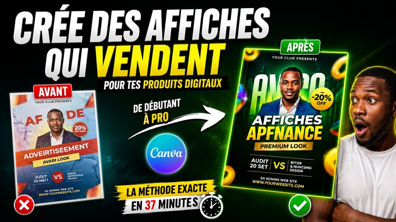 Créer des visuels publicitaires avec Canva pour vendre ses produits digitaux (Sans être designer)