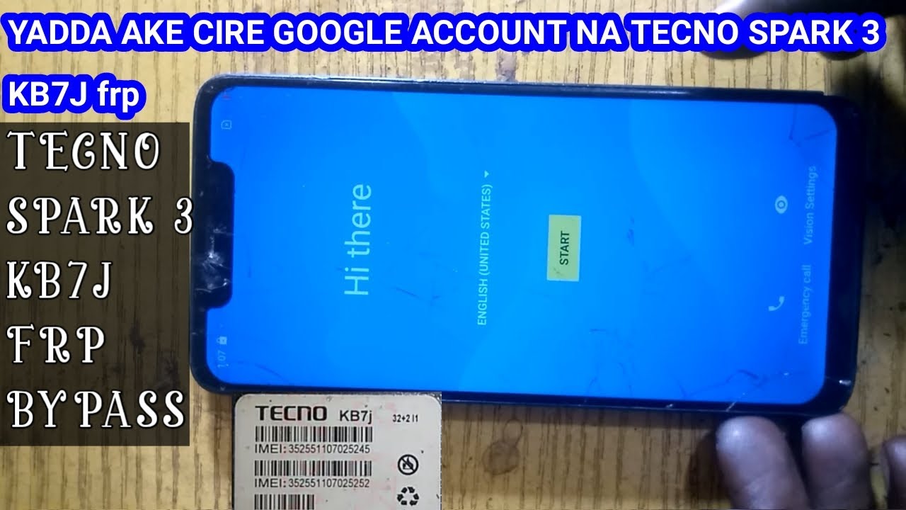 YADDA AKE CIRE GOOGLE ACCOUNT NA TECNO SPARK 3 KB7J || tecno spark3 kb7j frp bypass without pc