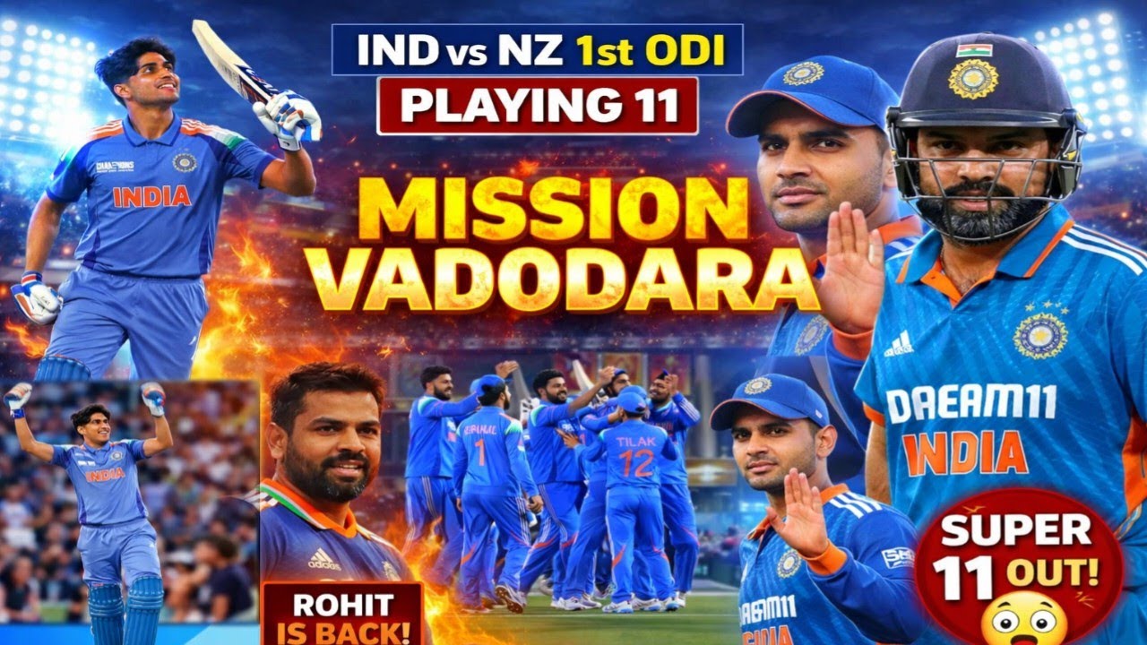 India’s Playing 11 vs NZ 1st ODI! 🇮🇳 Rohit-Kohli Back | Shreyas Iyer Vice-Captain!