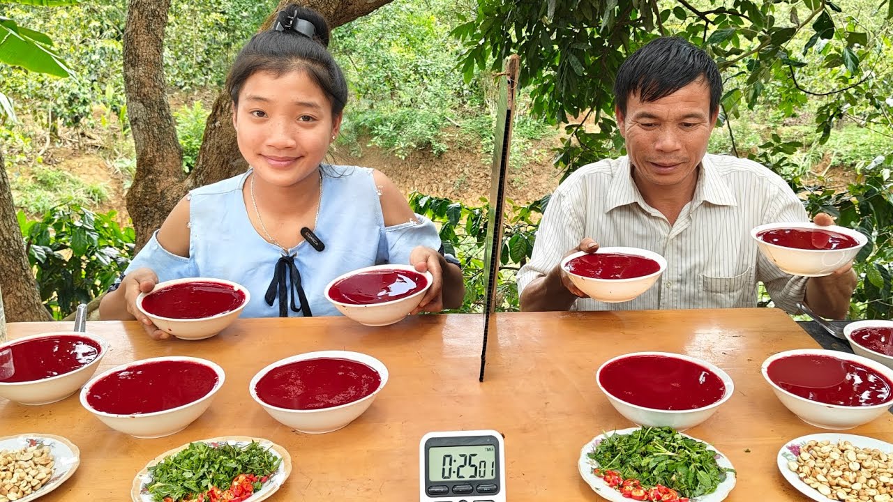 Em Thảo Sô Lô Ăn Mỗi Người 5 Bát Tiết Canh Với Ông Hặc Và Cái Kết