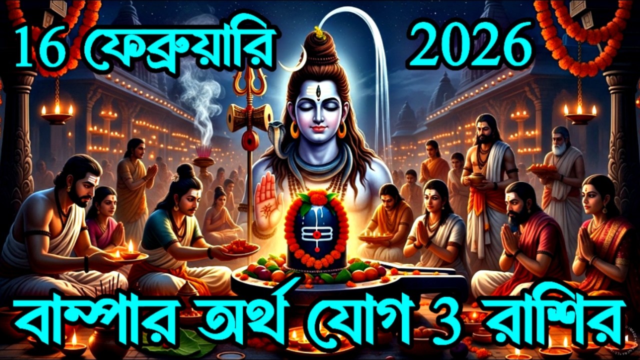 16 ফেব্রুয়ারি 2026 মহা অর্থ প্রাপ্তি 3 রাশির।
