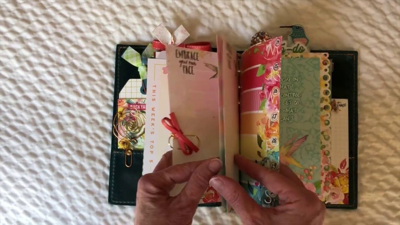 Planner Set up with Cocoa Daisy's Backyard Blooms