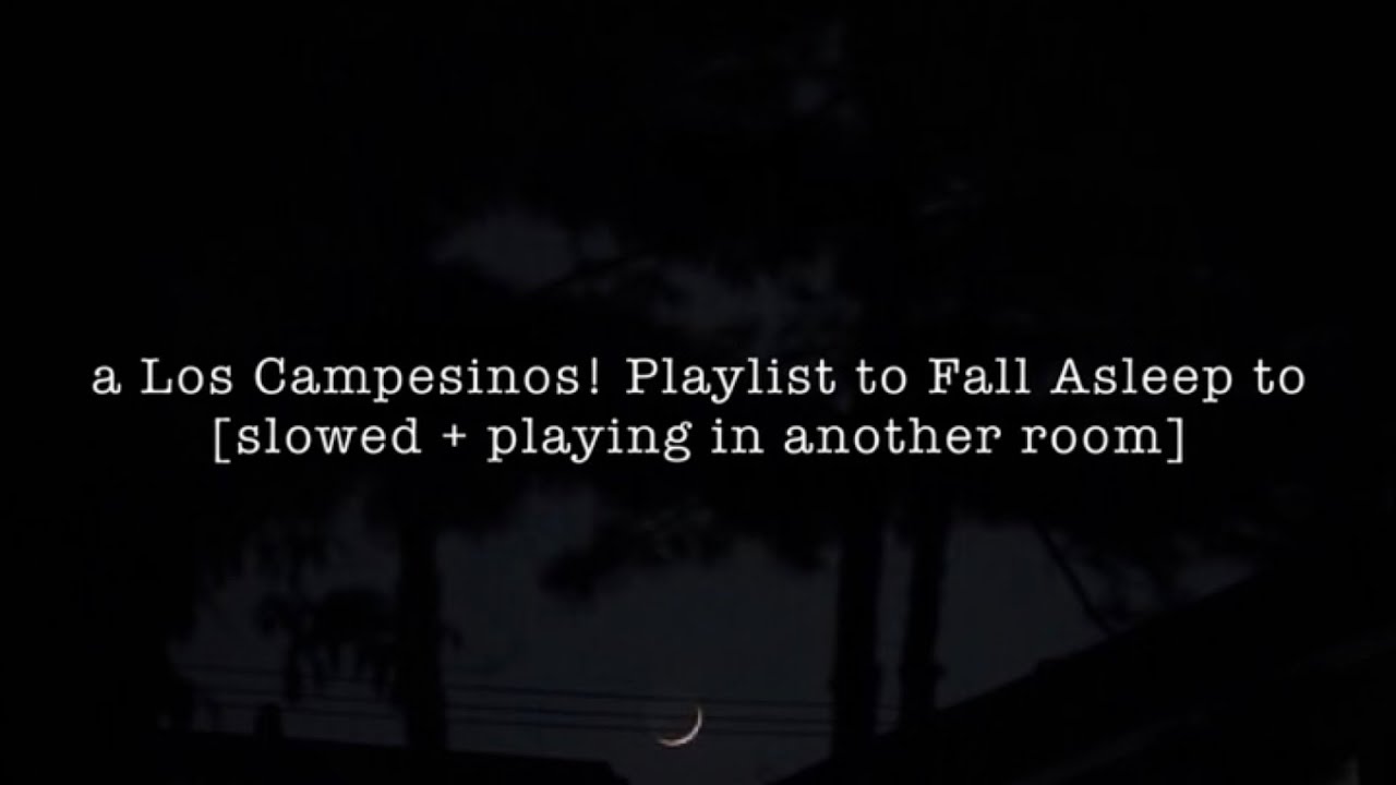 a Los Campesinos! Playlist to Fall Asleep to [slowed + playing in another room]