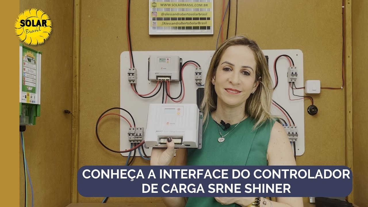 Conheça a interface do controlador de carga SRNE Shiner ☀️