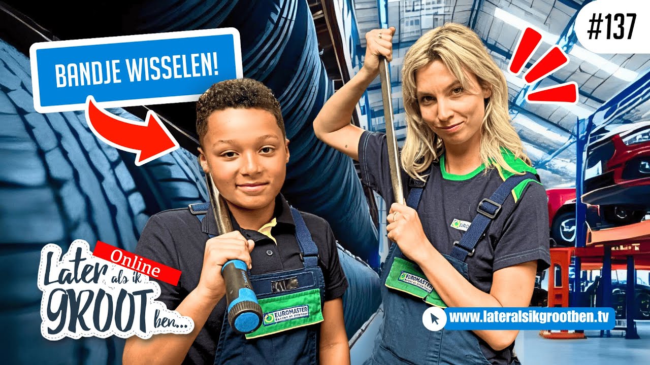 Autoband verwisselen? Laat dat maar aan automonteur Jay-Jay (11) over!