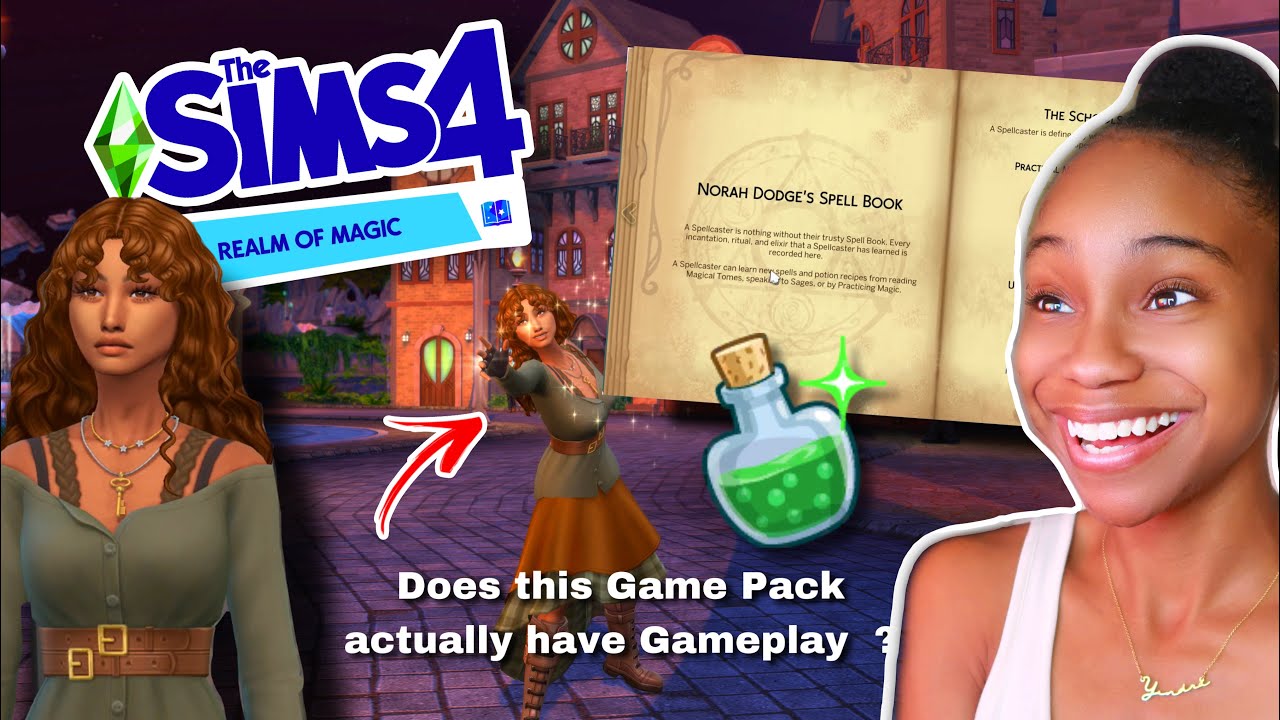 Playing with Occults for the first time In The Sims 4 !🔮✨| Realm Of Magic Game Pack