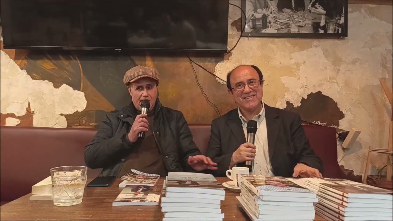 Brahim Saci invité de l'écrivain Youcef Zirem au café littéraire parisien de l'Impondérable