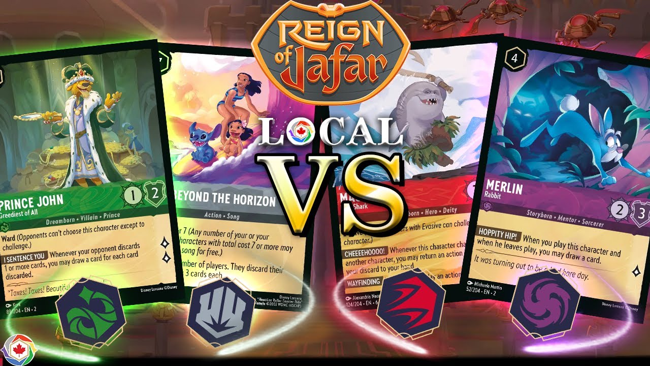 Can't Touch This! Emerald Steel VS Ruby Amethyst - Lorcana Local Match - Reign Of Jafar