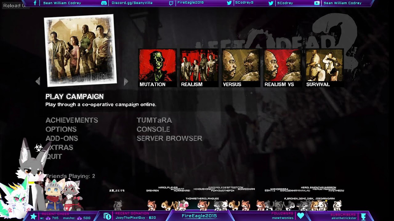 Gaming with Sean - Left 4 Dead 2 but Resident Evil??