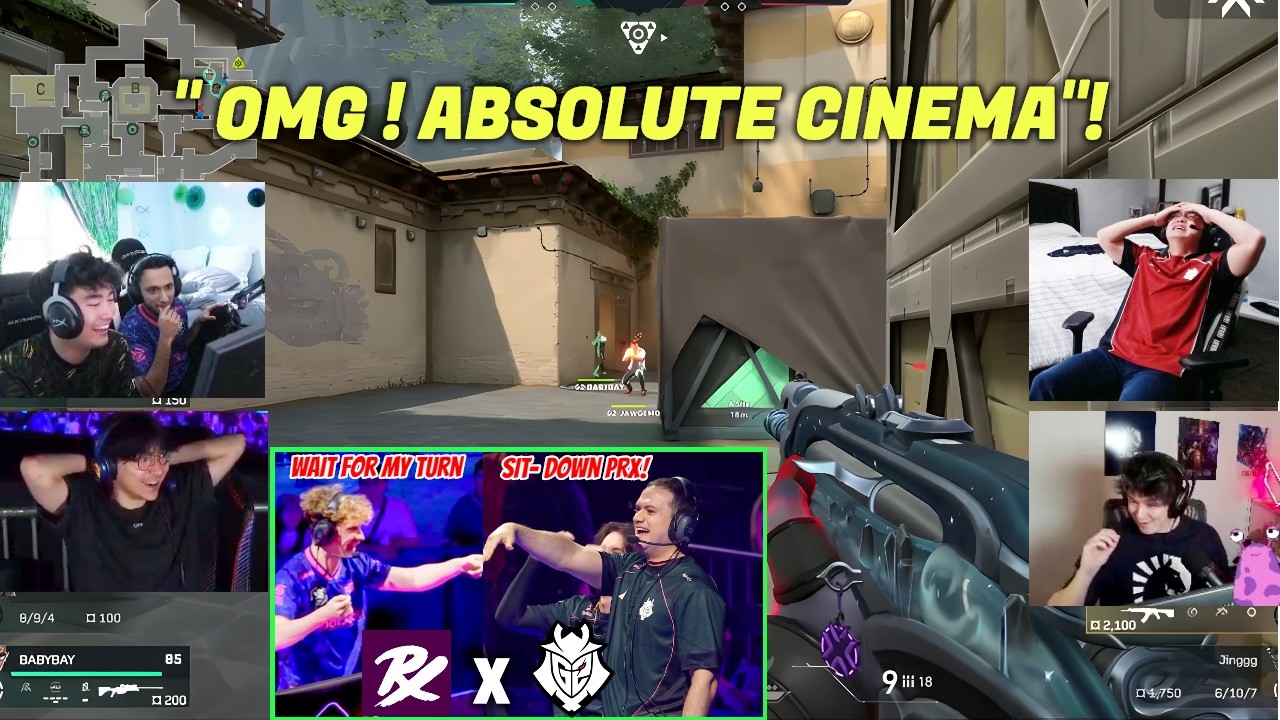 FNS, S0m, TenZ, Sliggy & Shanks Reacts to PRX vs G2 Absolute Insane Moments in VCT Masters Santiago