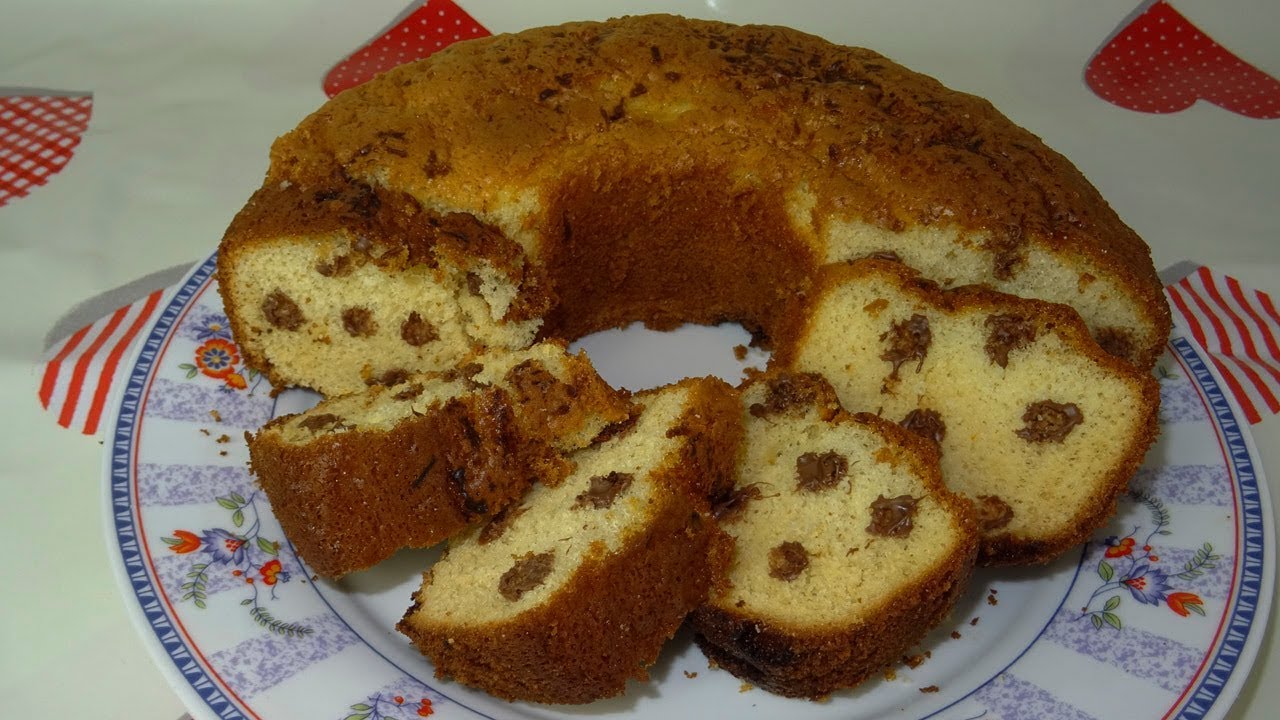 BIZCOCHO DE LECHE CON PEPITAS DE CHOCOLATE | RECETA FÁCIL
