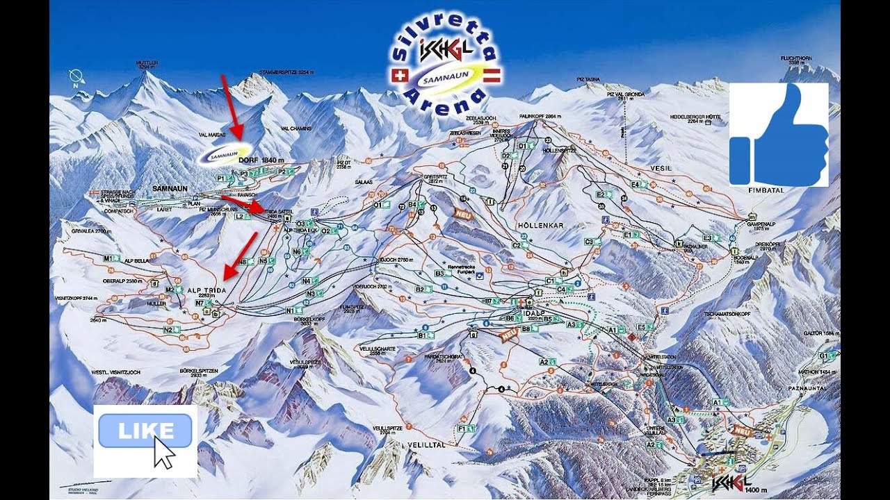 Ski Samnaun Schweiz 24.11.2023 Tag 1 Teil 2