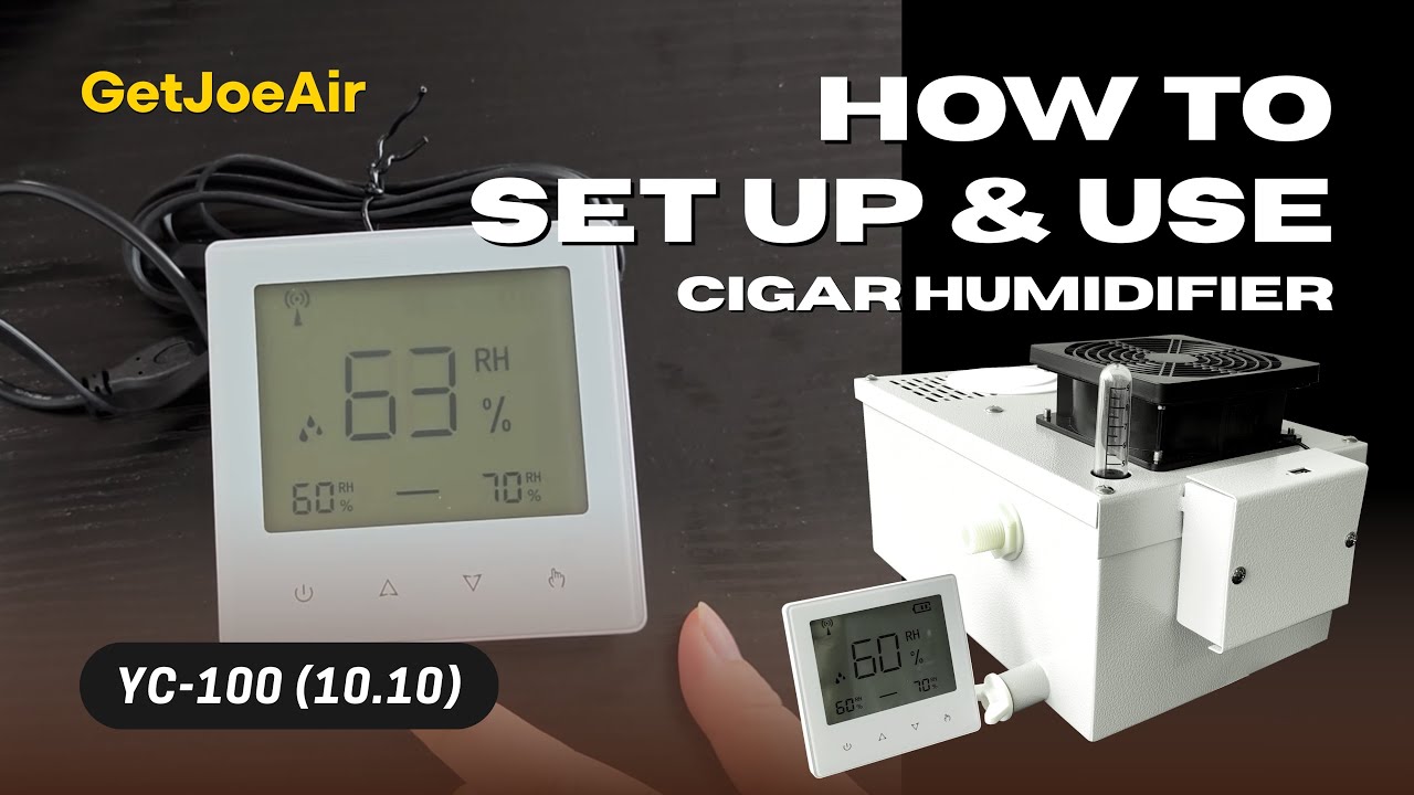 YC-100 (10.10) Touchscreen Auto-Fill Cigar Humidifier Operation Video