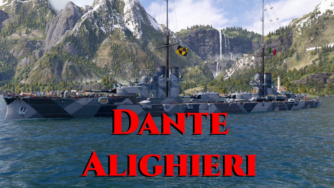 Meet The ​Dante Alighieri  Tier 3 Italian Battleship (World of Warships Legends)