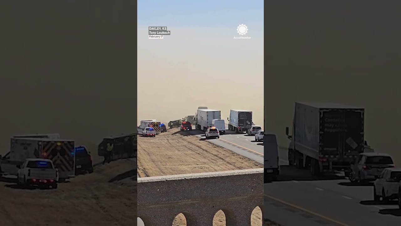Blowing Dust Triggers Massive Pileup on I-70