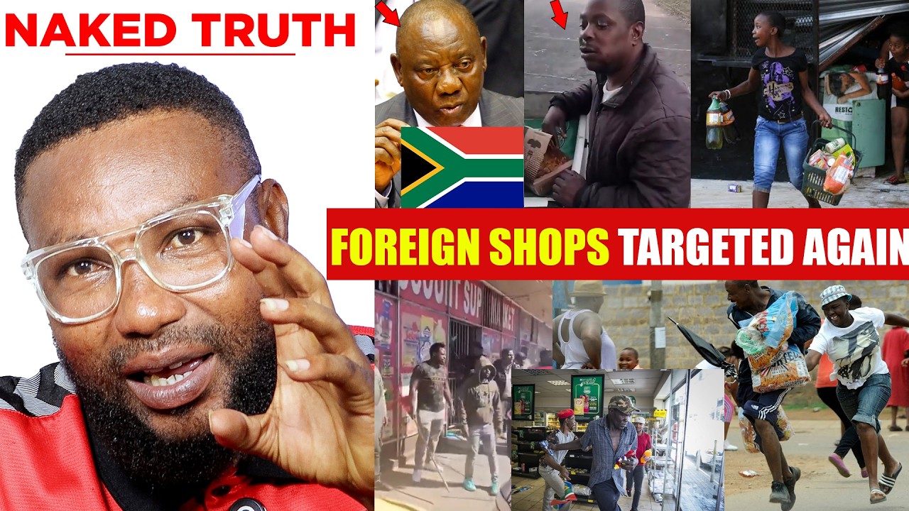 😮South Africa Tensions Rise again as Foreign Shop Owners Face Fresh Looting and Confrontations🚨