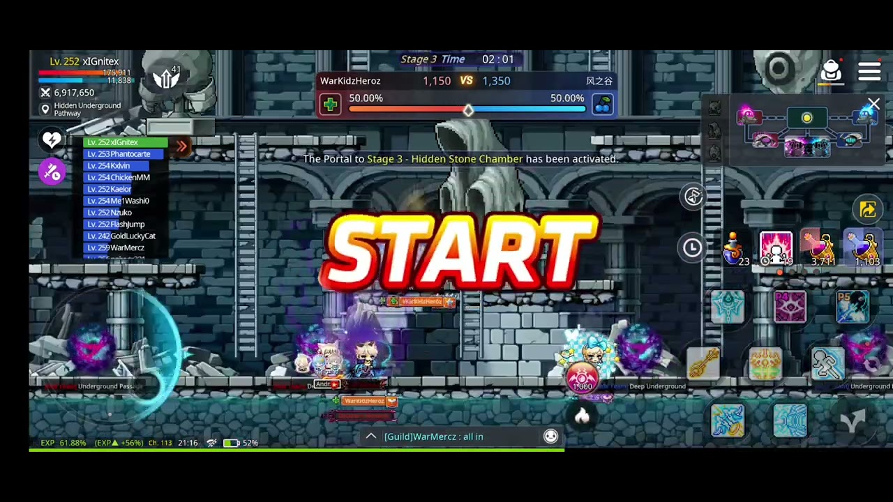 Maple Story M 风之谷M : Bow Master Guild Scramble Gameplay 箭神 公会战
