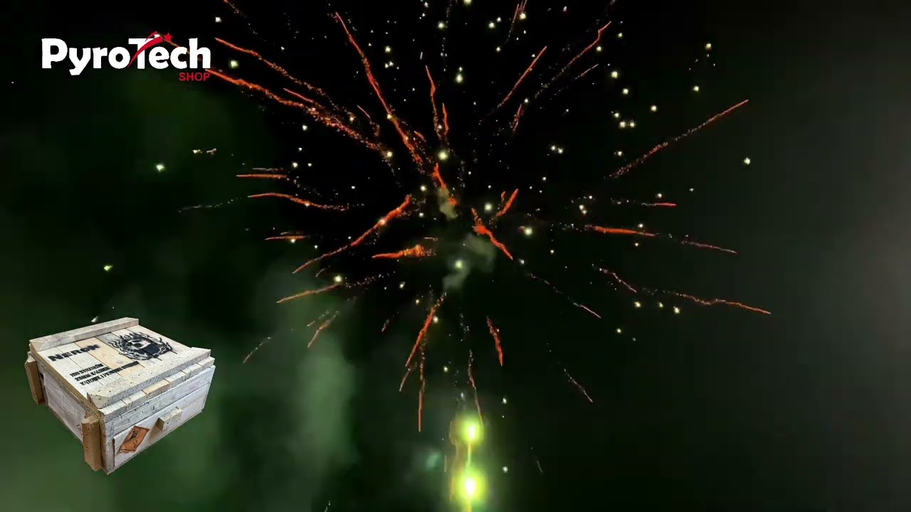 POKAZ FAJERWERK&Oacute;W - Neron - 168 strz. 25 mm - PTS9 - PyroTech - Test