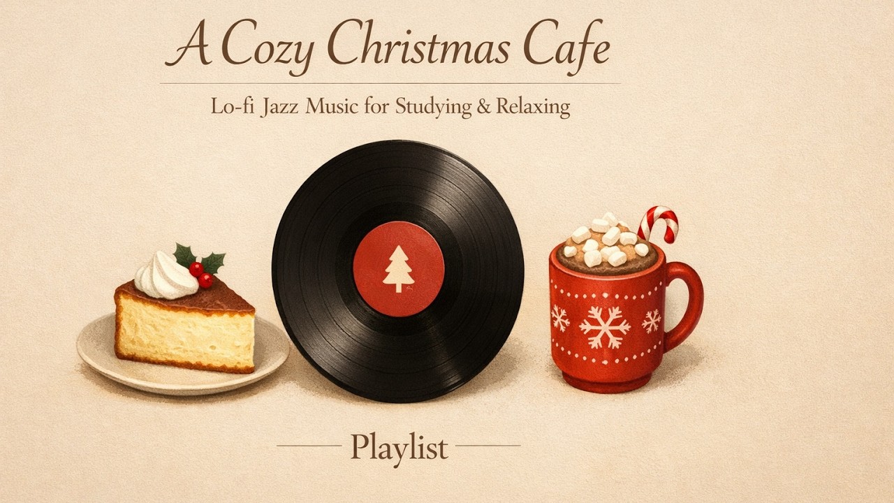 𝐏𝐥𝐚𝐲𝐥𝐢𝐬𝐭 🎧 A Cozy Christmas Cafe 🎄 Lo-fi Jazz Music for Studying & Relaxing ☕