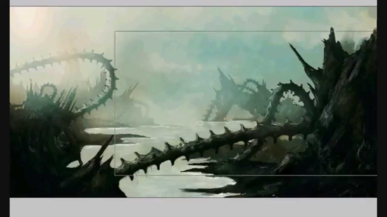 Speed painting landscape