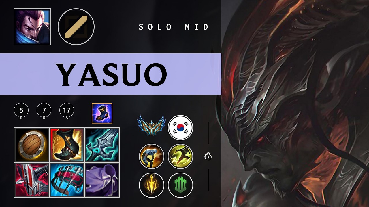 Yasuo Mid vs Akshan - KR Challenger Patch 26.03
