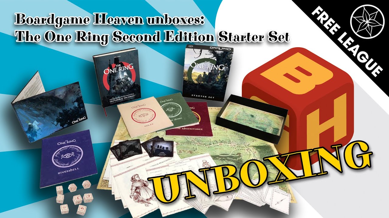 Board Game Heaven Unboxing 143: The One Ring Starter Set, Loremaster Screen + Rulebook (Free League)