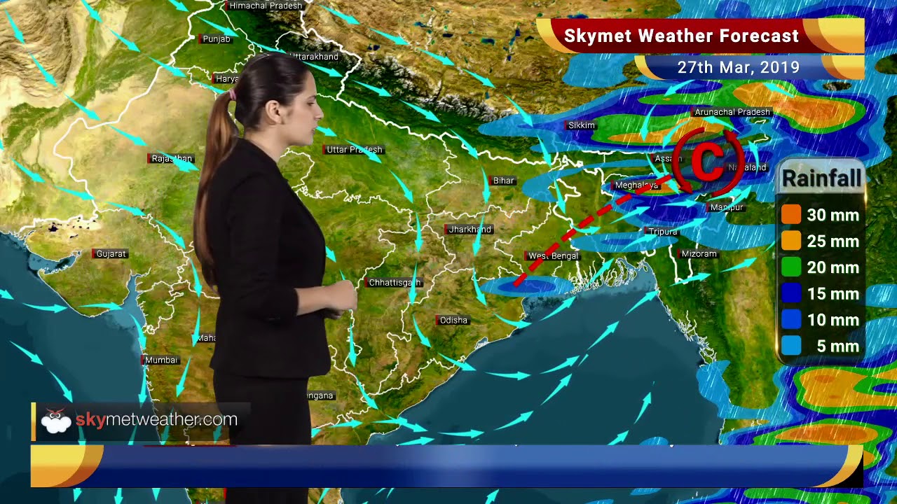 Weather Forecast March 27: Rain in Kolkata, Kerala, Dry weather in Delhi, Hyderabad | Skymet Weather