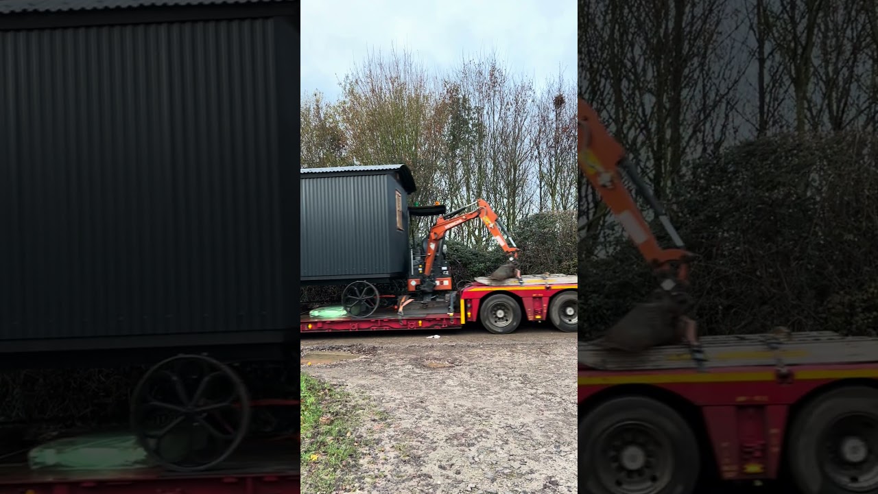 Shepherd's hut deliveries | Compilation showing a range of hut types