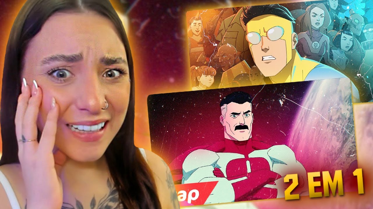 ELE É VILÃO? 😱 REACT Rap do OMNI-MAN e INVENCÍVEL (2 EM 1) | 7 Minutoz