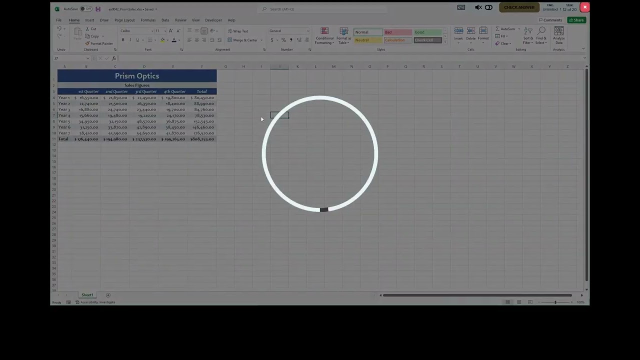 Excel Section 2 - Skills Check Exam