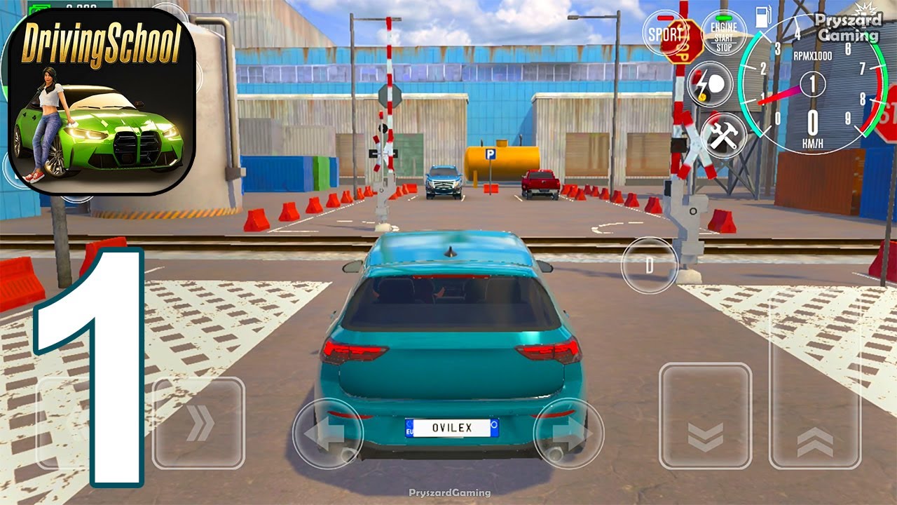 Driving School Simulator : Evo - Gameplay Part 1 Practice & Missions City Car Driver (iOS,Android)