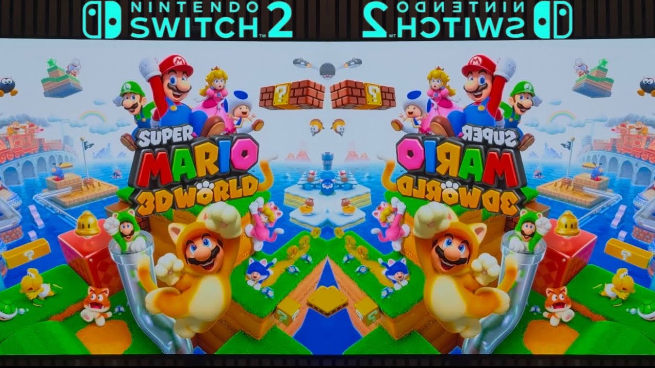 Super Mario 3D World Looks Amazing on LG OLED C4 Nintendo Switch 2 Gameplay 