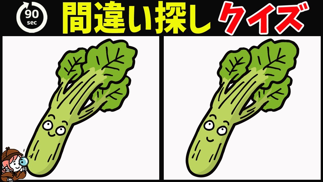 【間違い探しクイズ】無料脳トレ動画で脳が若返り！イラストで楽しく頭の体操【老化防止に最適】