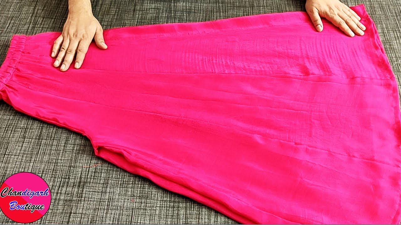 कलियों वाला प्लाज़्ज़ो | (Kali Palazzo) Kalidar Palazzo Pants Cutting and Stitching With Easy Method
