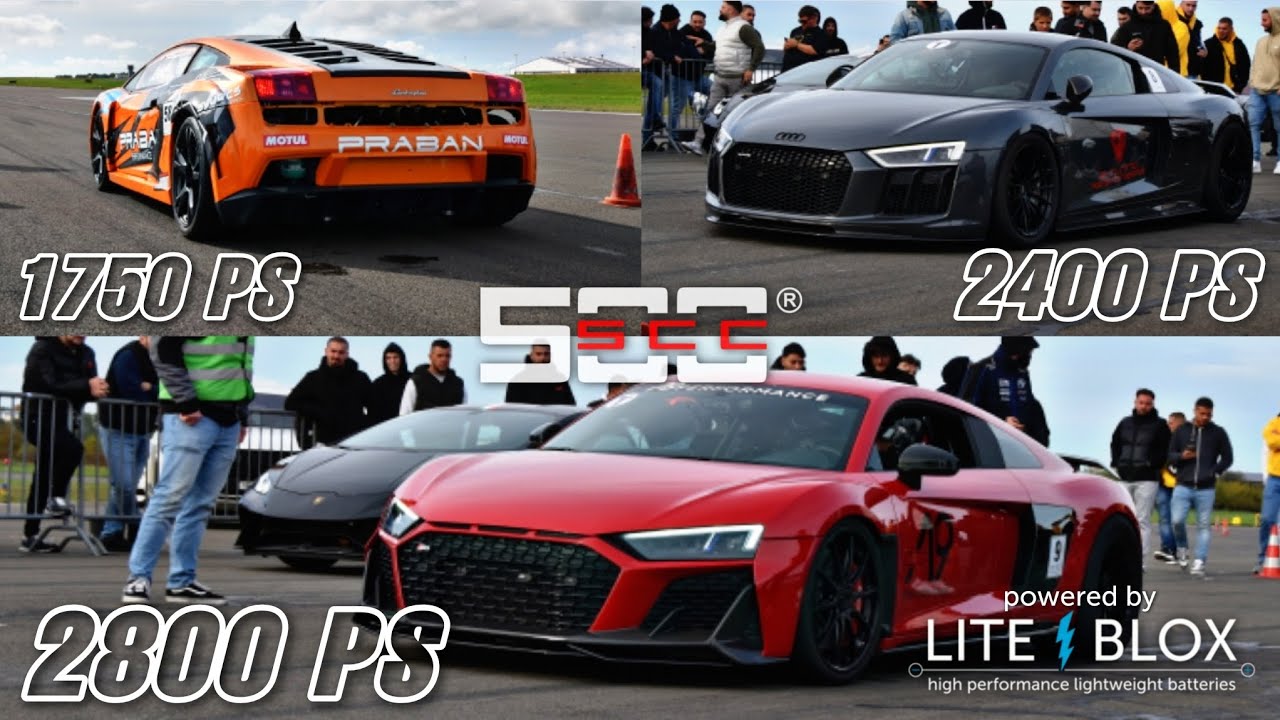 1750 PS vs. 2400 PS vs. 2800 PS : Die Jagd nach dem neuen Half Mile Europa-Rekord beim SCC500