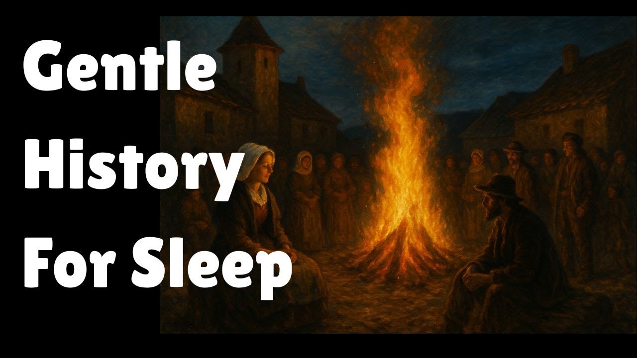 A Night by the Village Bonfire | Fires of All Souls in Old Auvergne & Gentle History for Sleep