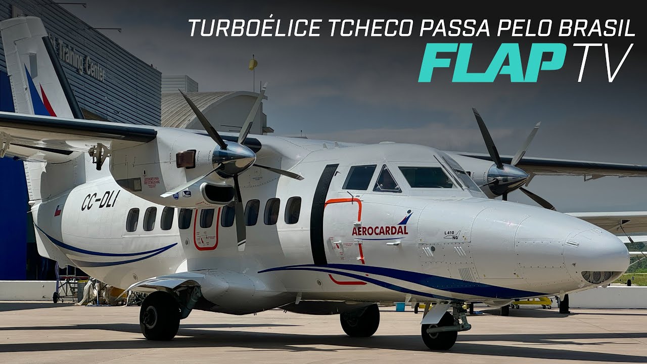 Turboélice Tcheco passa pelo Brasil.