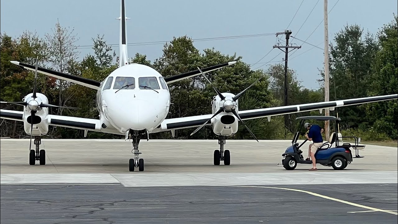 Saab 340 Landing, Startup, Taxi, and Takeoff