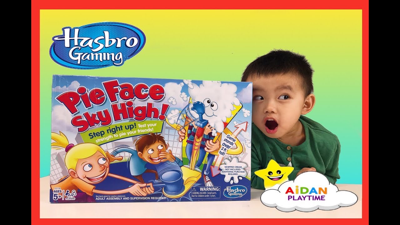 PIE FACE SKY HIGH CHALLENGE Aidan vs Daddy!