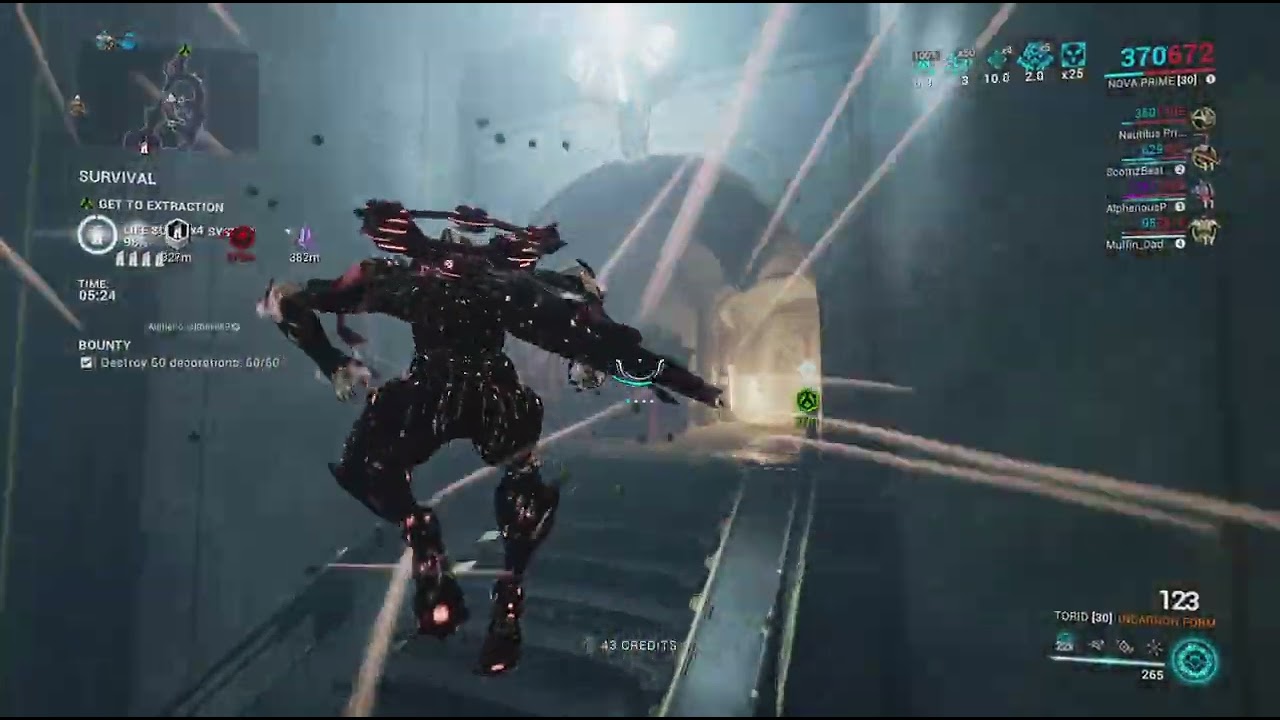 Nova red crits in Warframe