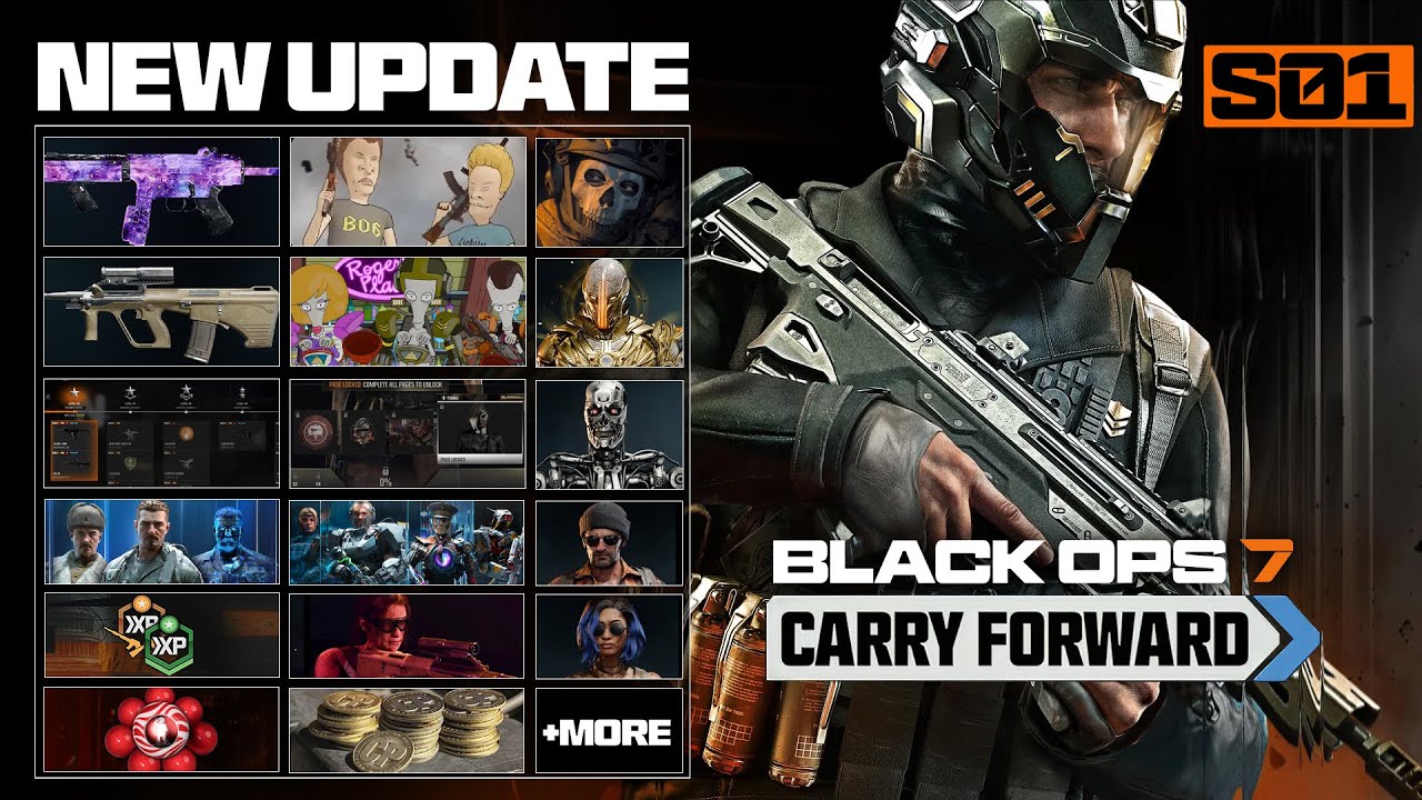 НОВОЕ обновление Black Ops 7 Season 1 Carry Forward (Операторы, Оружие, Косметика и МНОГОЕ ДРУГОЕ!)