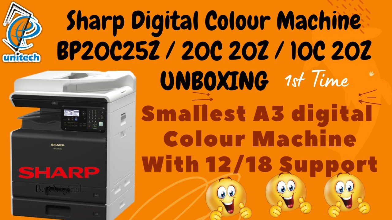 Sharp colour Xerox Machine BP20C25Z/BP20C20Z/BP10C20Z/Unboxing #sharp #digitalcolourprinting#copier